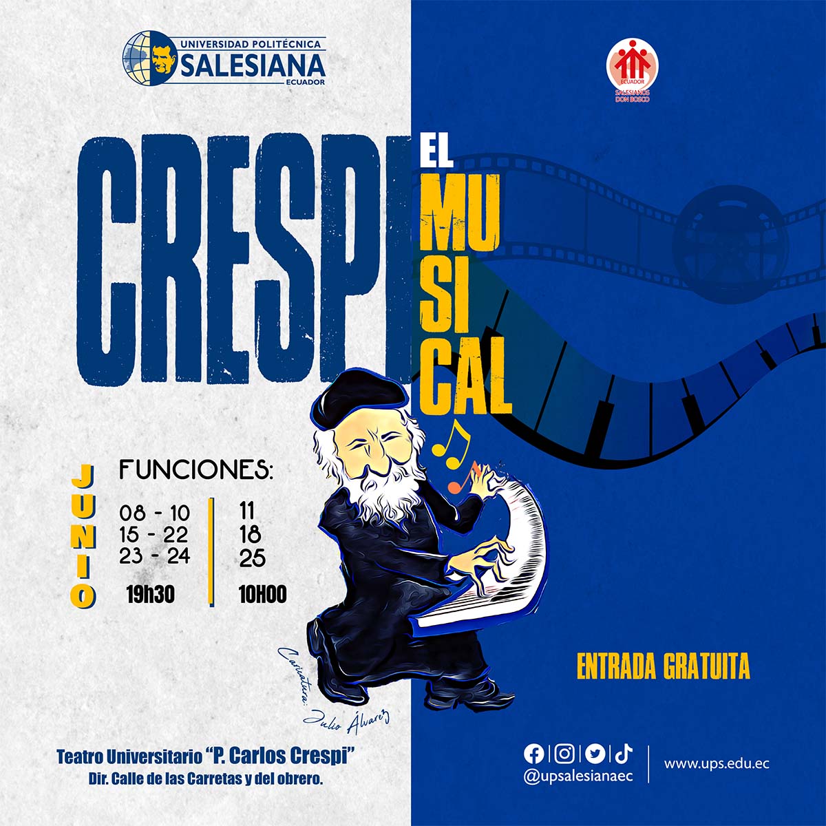Afiche promocional de Crespi el Musical